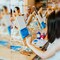 12Pcs 8 x 10 Inch Pre Drawn Canvas to Paint for Adults, Paint Canvases for Painting, Pre Printed Canvas Set Sip and Paints Kit for Paints Party Favors(Butterfly)